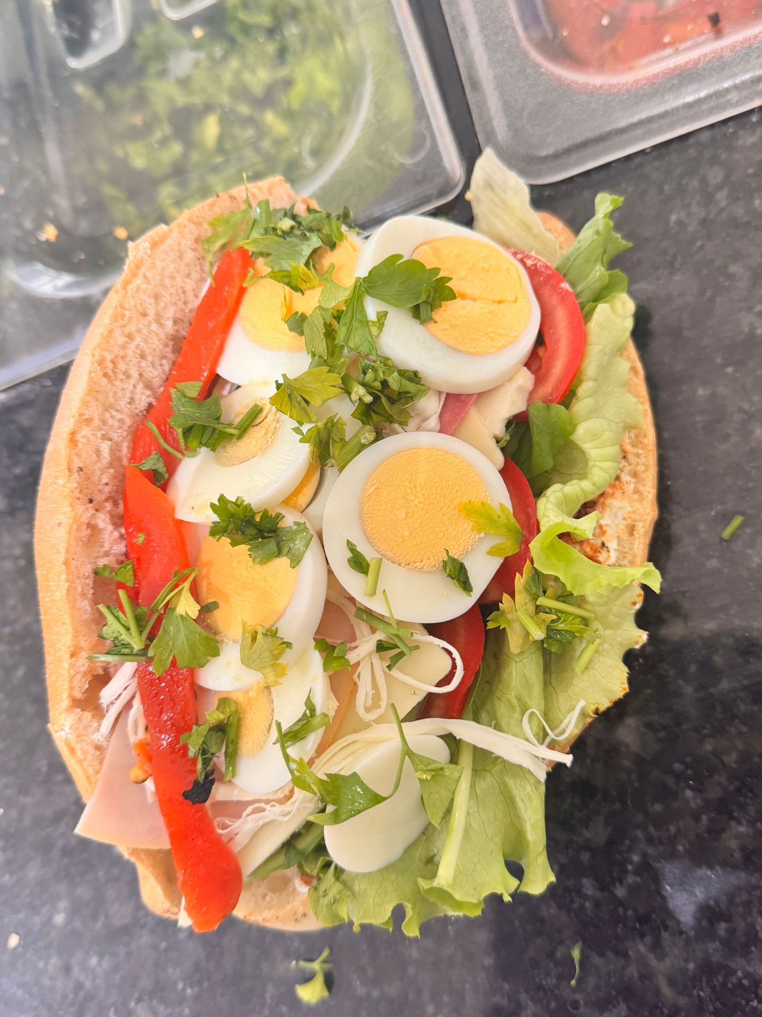 YUMURTALI KARIŞIK SANDVİÇ